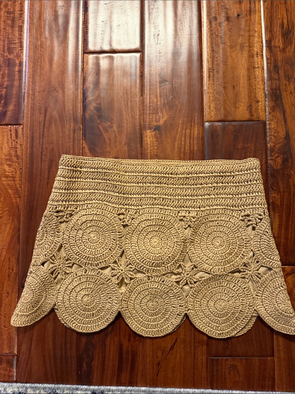 Simon Miller Beep Beep Crochet Mini Skirt in Natural - Picture 3 of 5
